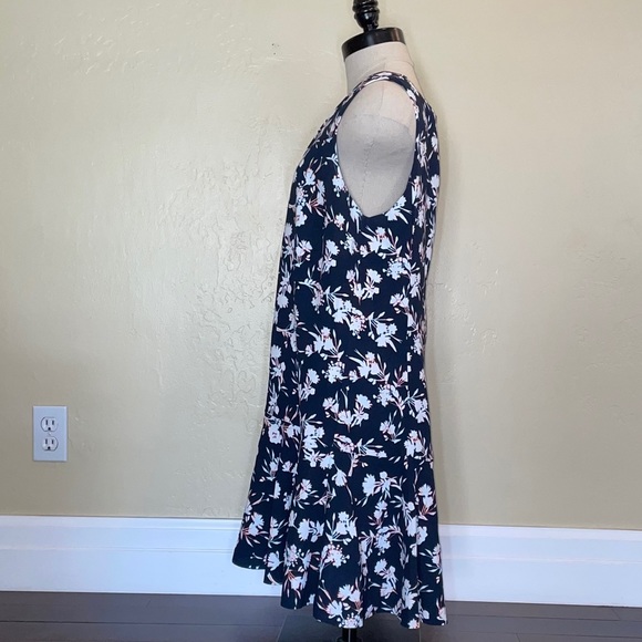 Banana Republic Sleeveless V Neck Dress Navy Size 10 - Picture 2 of 11